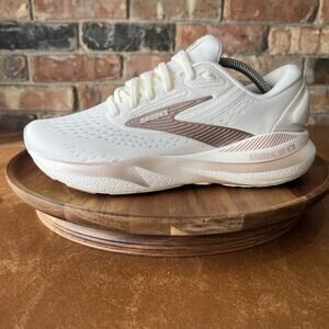 Brooks Adrenaline GTS 24 Supportive Women's 8 Rose Gold White Running Shoes